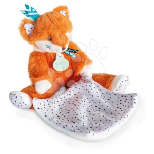 Plyšová liška k mazlení Fox Tiwipi Doudou et Compagnie v dárkovém balení oranžová 21 cm od 0 měsíců