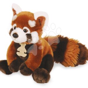 Plyšová panda červená Les Authentiques Histoire d’ Ours v dárkovém balení hnědá 20 cm od 0 měsíců