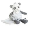 Plyšová panda na mazlení Attrape-Rêves Doudou et Compagnie šedá v dárkovém balení 28 cm od 0 měsíců - Image 2