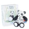 Plyšová panda s mláďátkem Panda Unicef Collection Doudou et Compagnie v dárkovém balení bílá 25 cm od 0 měsíců - Image 3