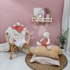 Plyšová žirafa Couleurs Savane Doudou et Compagnie červená 30 cm od 0 měsíců - Image 3