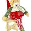 Plyšový elf medvídek Cinnamon Doudou Farceur Doudou et Compagnie s vánočním motivem 40 cm od 0 měsíců - Image 2