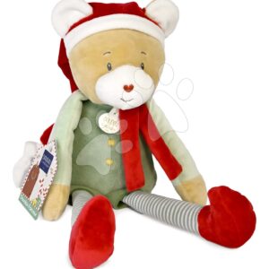 Plyšový elf medvídek Party Favor Doudou Farceur Doudou et Compagnie s vánočním motivem 40 cm od 0 měsíců