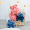 Plyšový hrošík Hip'Hug Histoire d’ Ours růžový 40 cm od 0 měsíců - Image 3