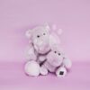 Plyšový hrošík Hip'Power Histoire d’ Ours fialový 25 cm od 0 měsíců - Image 3
