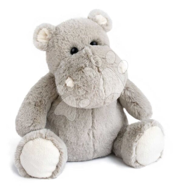Plyšový hrošík Hippo Histoire d’ Ours šedý 25 cm od 0 měsíců