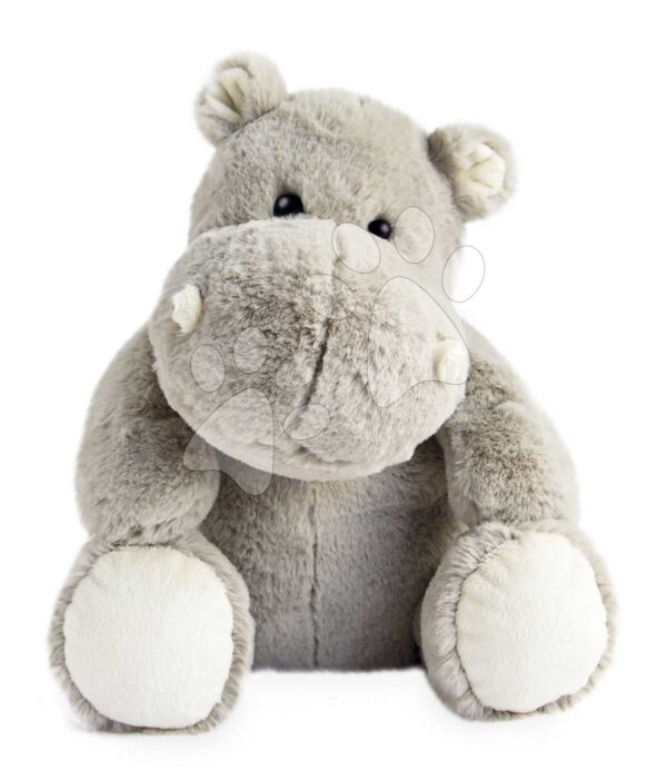 Plyšový hrošík Hippo Histoire d’ Ours šedý 32 cm od 0 měsíců