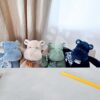 Plyšový hrošík s šátkem Hippo Bandana Soft Blue Histoire d’ Ours modrý 22 cm od 0 měsíců - Image 3