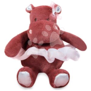 Plyšový hrošík se sukní Hippo Tutu Terracotta Histoire d’ Ours červený 22 cm od 0 měsíců