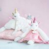 Plyšový jednorožec k mazlení Unicorn Lucie la Licorne Doudou et Compagnie bílý 25 cm v dárkovém balení od 0 měsíců - Image 3