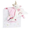Plyšový jednorožec k mazlení Unicorn Lucie la Licorne Doudou et Compagnie růžový 20 cm v dárkovém balení od 0 měsíců - Image 2