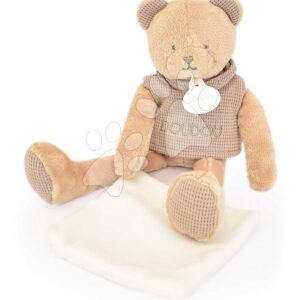 Plyšový medvídek Bear Sweety Doudou et Compagnie v dárkovém balení hnědý 25 cm od 0 měsíců