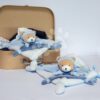 Plyšový medvídek k mazlení Petit Chou Doudou et Compagnie modrý 27 cm v dárkovém balení od 0 měsíců - Image 3