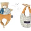 Plyšový medvídek na loutkové divadlo Doudou Amusette 3v1 Doudou et Compagnie žlutý 30 cm od 0 měsíců - Image 3