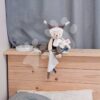 Plyšový medvídek s hadříkem Plush Bear Taupe Doudou et Compagnie s QR kódem na pohádky hnědý 35 cm od 0 měsíců - Image 3