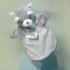 Plyšový mýval na loutkové divadlo Raccoon Hand Puppet Doudou et Compagnie šedý 25 cm od 0 měsíců - Image 2
