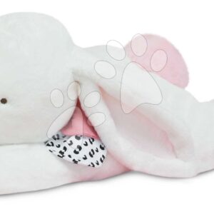 Plyšový zajíc Happy Blush Doudou et Compagnie bílý 80 cm od 0 měsíců