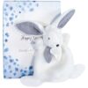 Plyšový zajíček Bunny Happy Glossy Doudou et Compagnie bílý 17 cm v dárkovém balení od 0 měsíců - Image 3