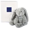 Plyšový zajíček Bunny Pearl Grey Les Preppy Chics Histoire d’ Ours šedý 30 cm v dárkovém balení od 0 měsíců - Image 3
