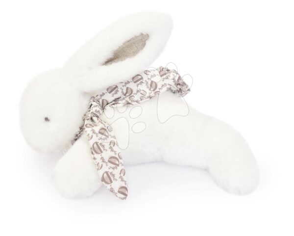 Plyšový zajíček Bunny White Doudou et Compagnie bílý 25 cm od 0 měsíců