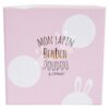 Plyšový zajíček Lapin Bonbon Doudou et Compagnie růžový 20 cm v dárkovém balení od 0 měsíců - Image 3