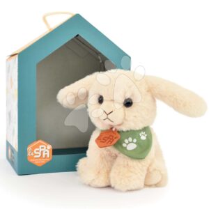 Plyšový zajíček Welcome Home SPA Collection Histoire d’ Ours v dárkovém balení béžový 16 cm od 0 měsíců