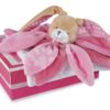 Plyšový zajíček k mazlení Bunny Pink Collector Doudou et Compagnie v dárkovém balení růžový 28 cm od 0 měsíců - Image 3
