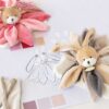 Plyšový zajíček k mazlení Bunny Pink Collector Doudou et Compagnie v dárkovém balení růžový 28 cm od 0 měsíců - Image 2