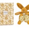 Plyšový zajíček na mazlení Bunny Comforter Ocher Doudou et Compagnie v dárkovém balení žlutý 18 cm od 0 měsíců - Image 2