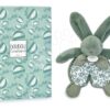 Plyšový zajíček na mazlení Bunny Comforter Sage Green Doudou et Compagnie v dárkovém balení zelený 18 cm od 0 měsíců - Image 2