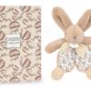 Plyšový zajíček na mazlení Bunny Comforter Sand Beige Doudou et Compagnie v dárkovém balení béžový 18 cm od 0 měsíců - Image 2