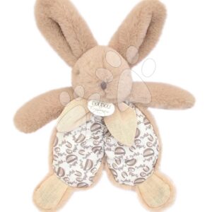 Plyšový zajíček na mazlení Bunny Comforter Sand Beige Doudou et Compagnie v dárkovém balení béžový 18 cm od 0 měsíců