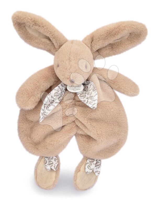 Plyšový zajíček na mazlení Bunny Comforter Sand Beige Doudou et Compagnie v dárkovém balení béžový 29 cm od 0 měsíců