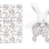 Plyšový zajíček na mazlení Bunny Comforter White Doudou et Compagnie v dárkovém balení bílý 18 cm od 0 měsíců - Image 2
