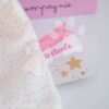 Plyšový zajíček na mazlení Bunny Star Perlidoudou Doudou et Compagnie růžový 10 cm v dárkovém balení od 0 měsíců - Image 3