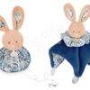 Plyšový zajíček na mazlení Doudou Boule 3v1 Doudou et Compagnie modrý 25 cm od 0 měsíců - Image 3