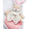 Plyšový zajíček na mazlení Lapin de Sucre Doudou et Compagnie růžový 24 cm v dárkovém balení od 0 měsíců - Image 3