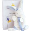 Plyšový zajíček s klipem na dudlík Bunny Sailor Perlidoudou Doudou et Compagnie modrý 15 cm v dárkovém balení od 0 měsíců - Image 3