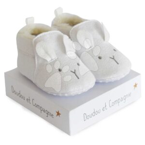 První bačkůrky pro miminko Baby Socks White Doudou et Compagnie v dárkovém balení bílé od 0–6 měsíců