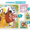 Puzzle Disney Animals v kufříku Progressive Educa 12-16-20-25dílné - Image 3