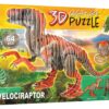 Puzzle dinosaurus Velociraptor 3D Creature Educa délka 55 cm 64 dílů - Image 3