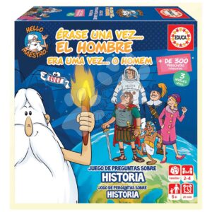 Společenská hra znalostní Once upon a time History Educa Učíme se o historii 300 otázek ve španělštině a portugalštině od 6 let
