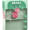 Talíř pro miminka Silicone Suction Plate Beaba Sage Green ze silikonu rozdělen zelený od 4 měsíců - Image 3