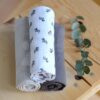 Textilní pleny z bavlněného mušelínu Cotton Muslin Cloths Beaba Savane sada 3 kusů 70*70 cm od 0 měsíců šedé - Image 3