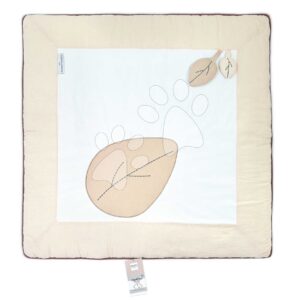 Textilní podložka na hraní Happy Wild Doudou et Compagnie hnědá 100*100 cm od 0 měsíců