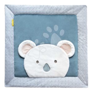 Textilní podložka na hraní Yoca le Koala Doudou et Compagnie modrá 100*100 cm od 0 měsíců