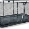 Trampolína s ochrannou sítí Dynamic Groundlevel Black Exit Toys do země 305*519 cm černá - Image 3