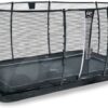 Trampolína s ochrannou sítí Dynamic Groundlevel Exit Toys do země 244*427 cm černá - Image 3