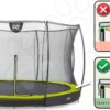 Trampolína s ochrannou sítí Silhouette Ground Exit Toys přízemní průměr 366 cm zelená - Image 3