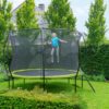 Trampolína s ochrannou sítí Silhouette trampoline Exit Toys kulatá průměr 427 cm zelená - Image 3